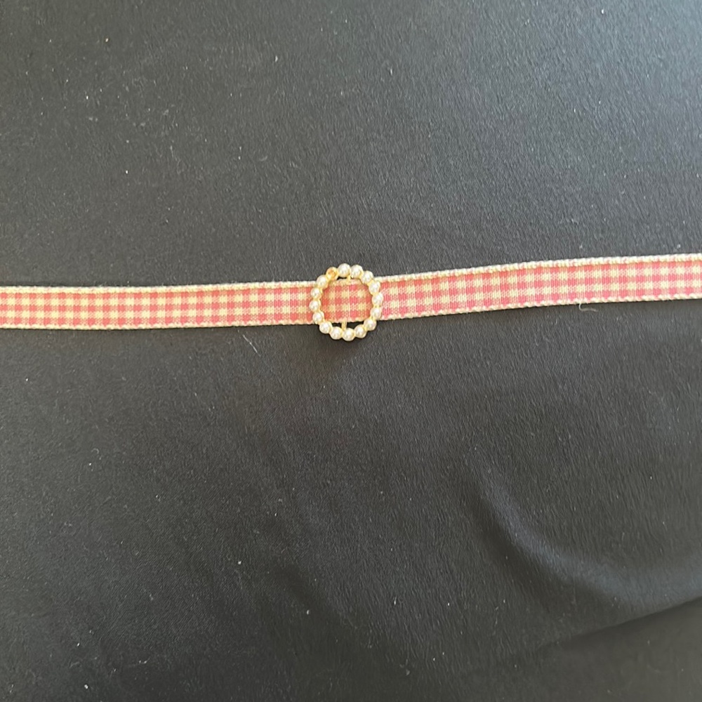 Checkered Pink Choker